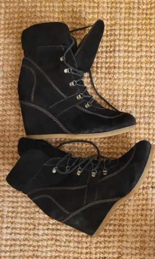 Botines Geox Ante Negros