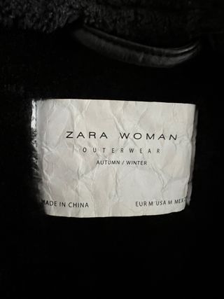 Chaqueta Zara Negra Talla M