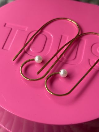 Pendientes Tous Oro y Perla