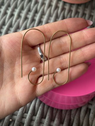 Pendientes Tous Oro y Perla