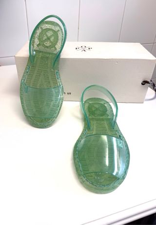 Sandalias Popa agua, color verde T.36