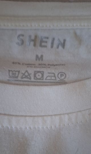 Camiseta SHEIN Corazones Talla M