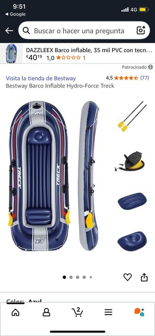 Barca hinchable Bestway Hydro-Force Treck