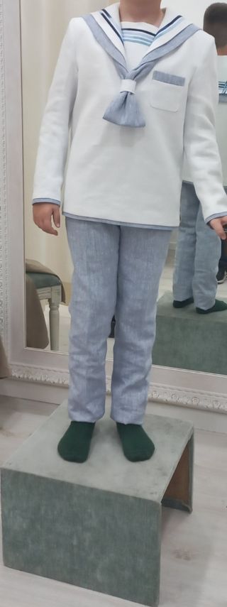 Traje Lino Comunión Talla 12 Años