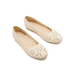 Zapatos Planos Glamora Floral Calado Talla 38