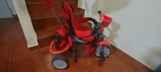 Triciclo Paseo Bebé Rojo