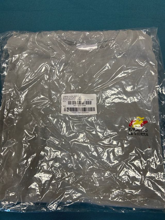 Camiseta Ejército de Tierra Gris Talla P