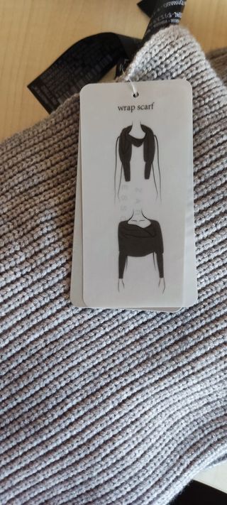 Bufanda Envolvente Gris