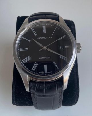 Reloj Hamilton Automático Negro y Plateado