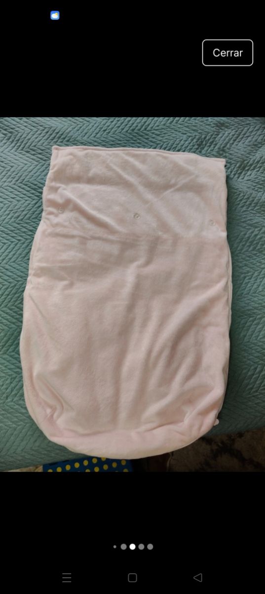 Saco silla invierno rosa bebé