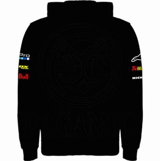 SUDADERA NEGRA DUCATI CON O SIN GORRO