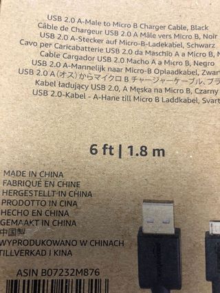 Cable de tipo USB- Amazon Basics