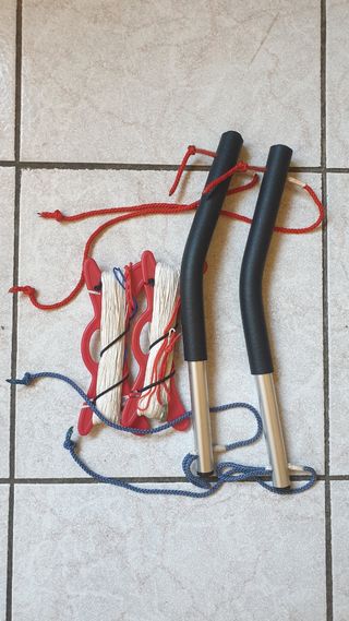 Maniglie + cavi 23m per kite trazione