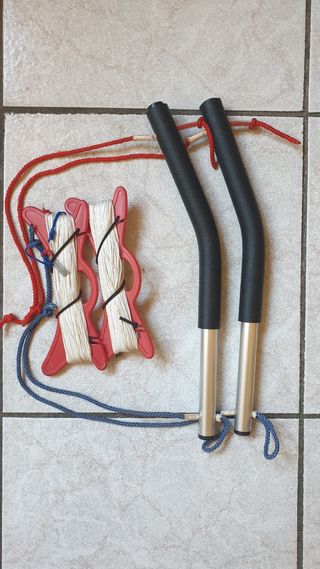 Maniglie + cavi 23m per kite trazione