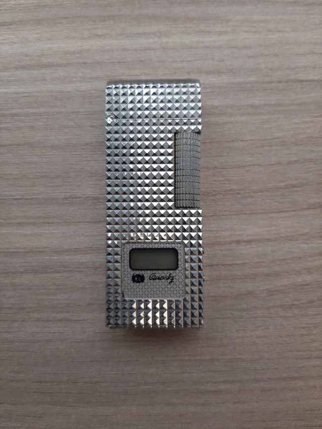 Accendino vintage Halin Japan con orologio