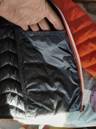 Chaqueta Superdry Talla M Naranja y Gris