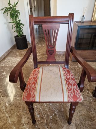 Conjunto mesa y sillas comedor madera