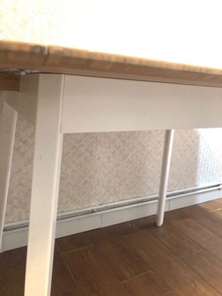 Mesa de cocina extensible Ikea bambú