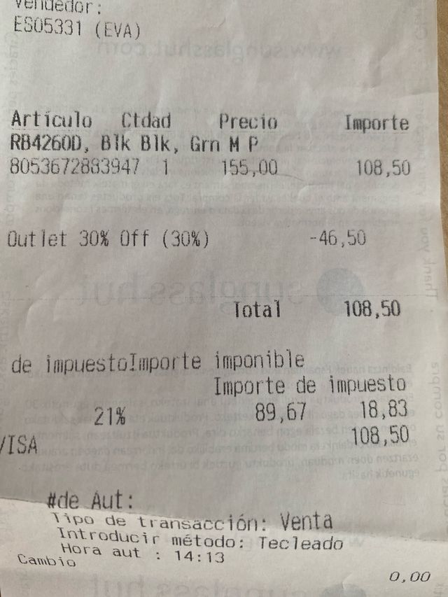 Gafas de sol Ray-Ban negras Polarizadas Originales