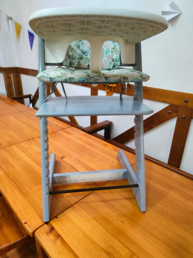 REBAJA Silla Stokke Tripp Trapp+baby set+cojines