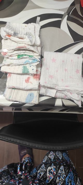 Gasas y muselinas para bebé perfecto estado