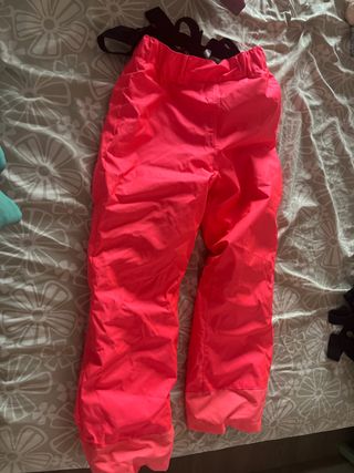 Pantalón de esquí infantil rosa