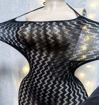 Vestido malla sexy transparente talla única