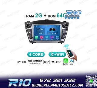 RADIO GPS ANDROID 14 PARA HYUNDAI IX35 09-15 64GB