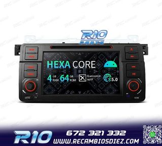 RADIO GPS ANDROID 14 PARA BMW E46 4GB RAM 64GB ROM DVD