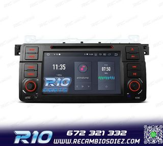 RADIO GPS ANDROID 14 PARA BMW E46 4GB RAM 64GB ROM DVD