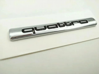 Emblema logo AUDI QUATTRO 76mm