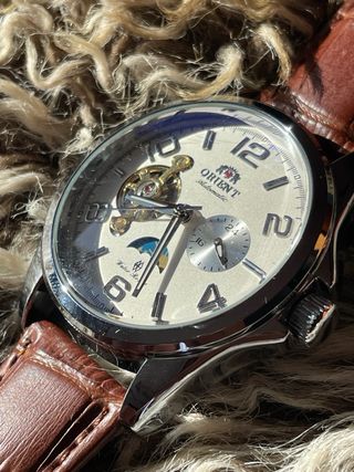 Reloj Mod Orient Automático Open Heart 41mm