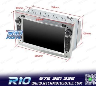 RADIO GPS ANDROID 11 PARA OPEL ASTRA H VIVARO ZAFIRA VECTRA