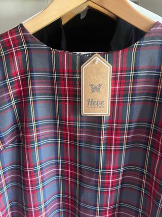Camiseta cuadros manga larga