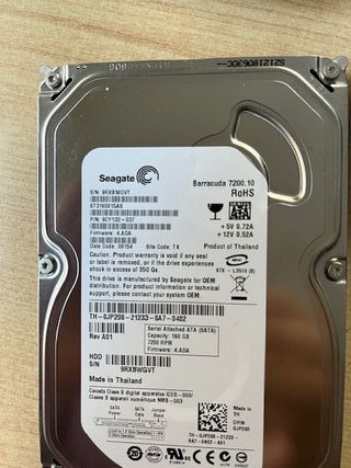 Disco Duro Seagate Barracuda 7200.10 160GB
