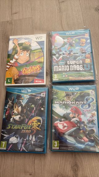 Lote 4 Juegos Wii U: Chaves, Mario, Star Fox, Mari