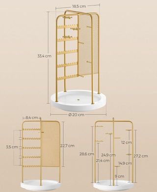 Soporte para joyas con 4 zonas - Songmics