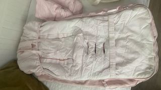 Saco y manoplas invierno carro Tuctuc rosa palo