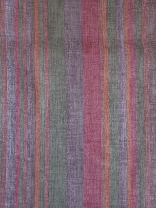 Cortinas vintage rayas verdes y rosas