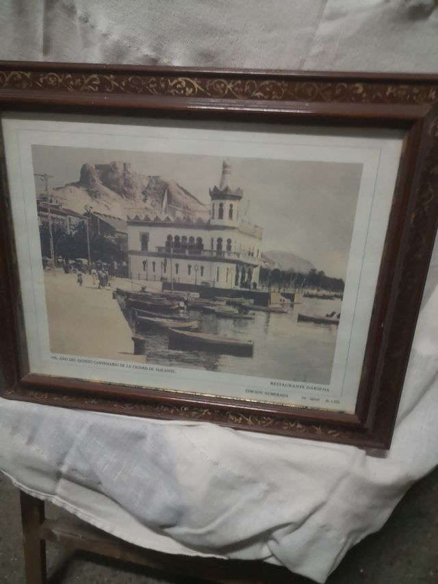 Cuadro antiguo Restaurante Dársena Alicante