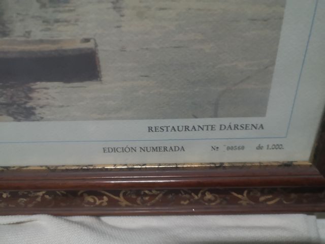 Cuadro antiguo Restaurante Dársena Alicante