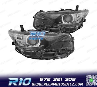 FAROS LED PARA TOYOTA AURIS 15-19 FONDO NEGRO