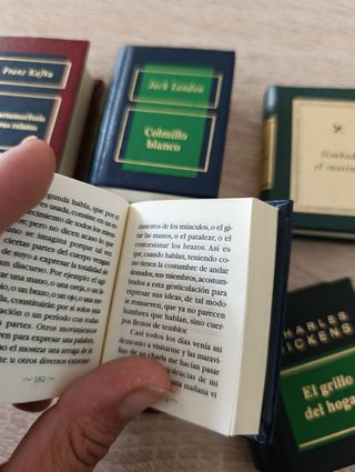 Set di 6 libri classici in miniatura