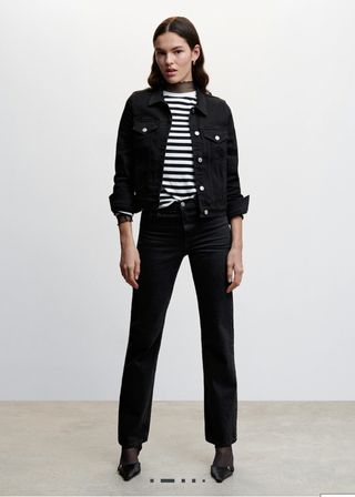 Cazadora vaquera MNG negra Talla XXS
