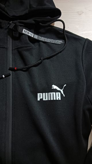 Chaqueta Puma Negra con Cremallera