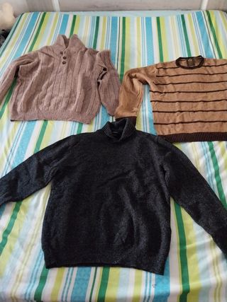 Lote Ropa Hombre Camisas y Jerséis