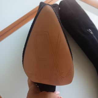 Botas altas tacón ante negro