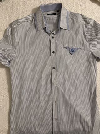Camisa Antony Morato Rayas Azul Talla M