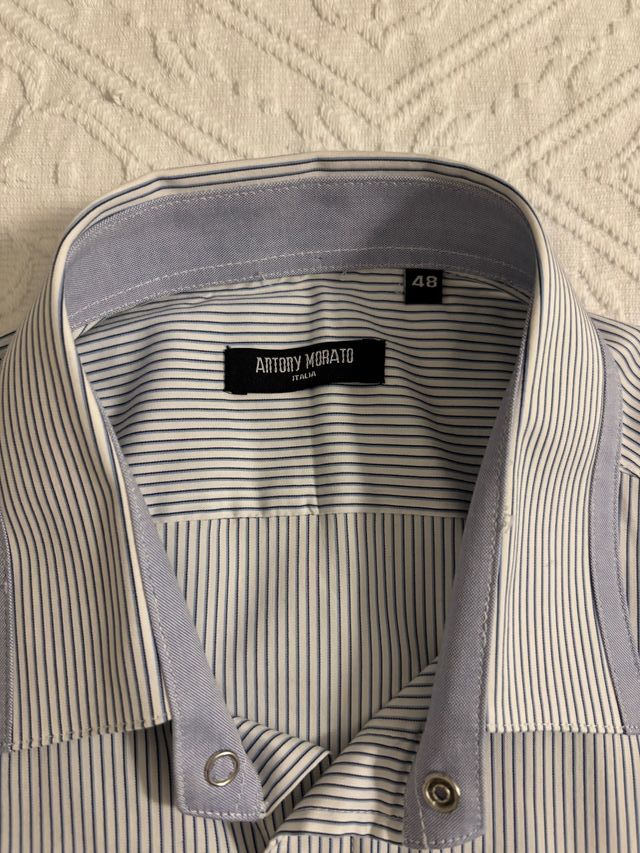 Camisa Antony Morato Rayas Azul Talla M