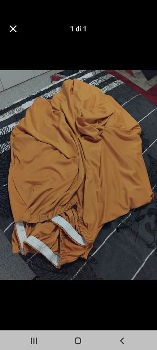 Copridivano Arancione Tessuto